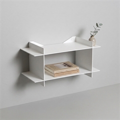 Como Niveau Hylde | Hvidt væghængt sengebord - Boxdelux